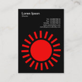 Sun 01 – 黒の赤 名刺 (裏面)