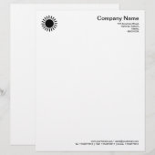 Sun 01 – 黒 レターヘッド (正面/裏面)