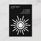 Sun 02 – 白（黒） 名刺 (裏面)