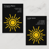 Sun 02 – 黒の琥珀 名刺 (正面/裏面)