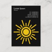 Sun 02 – 黒の琥珀 名刺 (裏面)