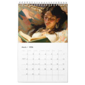 Sun 12か月カレンダーの女性(独身のページ) カレンダー (3月 2026)