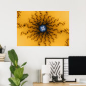 Sun 2 – フラクタルポスター ポスター (ホームオフィス)