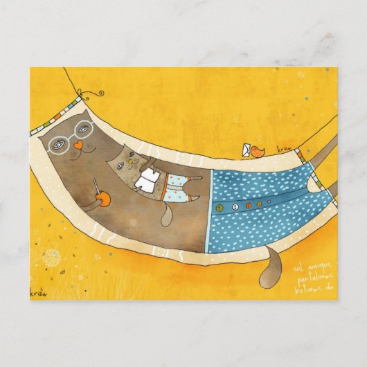 Sun and Friends Postcard by Krize ポストカード (正面)