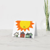 Sun and Housesカード カード (正面)