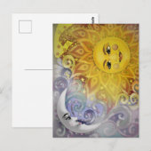 Sun and Moon  ポストカード (正面/裏面)