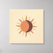 Sun and Moon – Boho Celestial | Sacred Balance キャンバスプリント (正面)
