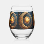 Sun and Moon Celestial  ステムなしワイングラス (正面)