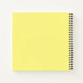 Sun and Moon Yellow Notebook ノートブック (裏面)