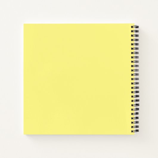 Sun and Moon Yellow Notebook ノートブック (裏面)