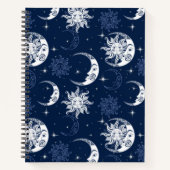 Sun And Moons Spiralノートブック ノートブック (正面)