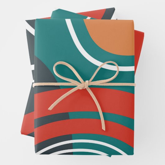 Sun and rainbow boho artwork ラッピングペーパーシート (インサイチュ)