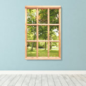 Sun and Shade 3D Effectウィンドウビュー写真 キャンバスプリント (インサイチュ (ウッドフロア))