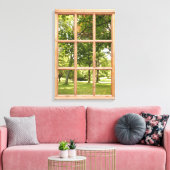 Sun and Shade 3D Effectウィンドウビュー写真 キャンバスプリント (インサイチュ (リビング))