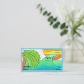 Sun and Surf Business Card Template 名刺 (スタンド正面)