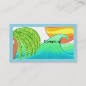 Sun and Surf Business Card Template 名刺 (裏面)