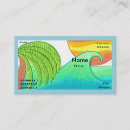 Sun and Surf Business Card Template 名刺
