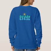 Sun and Waves抽象芸術ウェアラブルアート スウェットシャツ (裏面)