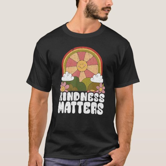 Sun Anti Bullying Rainbow Kindness Matters Sped Te Tシャツ (正面)