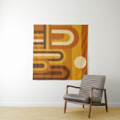 Sun & Arches Mid Century Modern Geometric Design タペストリー (インサイチュ(横))