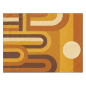 Sun & Arches Mid Century Modern Geometric Design テーブルクロス (正面(横))