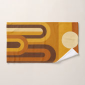 Sun & Arches Mid Century Modern Geometric Design バスタオルセット (ハンドタオル)