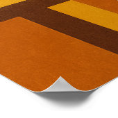 Sun & Arches Mid Century Modern Geometric Design ポスター (角)