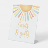 Sun Baby Showerカードとギフト 台座サイン (正面)