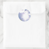 Sun Beam and Cloudsスタンプ ラウンドシール (バッグ)