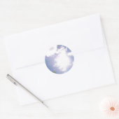 Sun Beam and Cloudsスタンプ ラウンドシール (封筒)