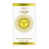 Sun Beerラベル ラベル (正面)