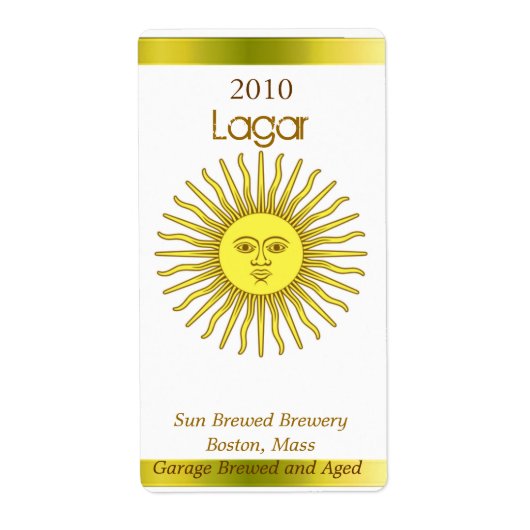 Sun Beerラベル ラベル (正面)