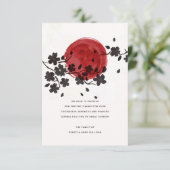 Sun Behind Black Flowers悔やみや弔慰承認 招待状 (スタンド正面)