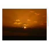 Sun Behind Clouds I Orange Sunset Photo (正面横)