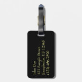 Sun Behind Clouds I Orange Sunset Photo ラゲッジタグ (裏面縦)