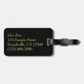 Sun Behind Clouds I Orange Sunset Photo ラゲッジタグ (裏面横)