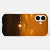 Sun Behind Clouds I Orange Sunset Photo Case-Mate iPhoneケース (裏面 (横))