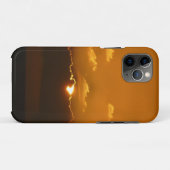 Sun Behind Clouds I Orange Sunset Photo Case-Mate iPhoneケース (裏面(横))