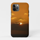 Sun Behind Clouds I Orange Sunset Photo Case-Mate iPhoneケース (裏面)