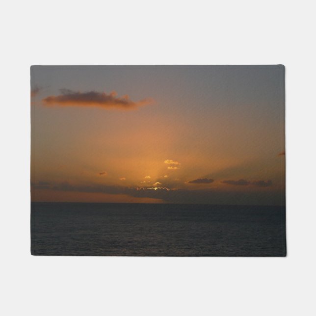 Sun Behind Clouds II Seascape ドアマット (正面)