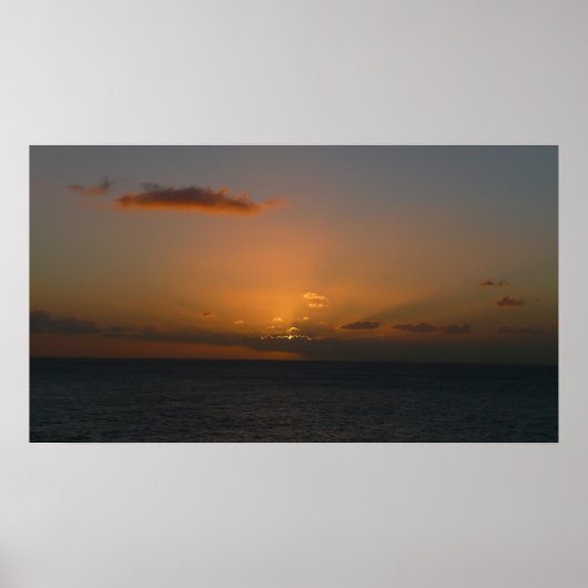 Sun Behind Clouds II Seascape ポスター (正面)
