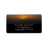 Sun Behind Clouds II Seascape ラベル (正面)