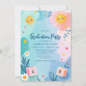 Sun Blocks幼稚園プリスクール卒業 招待状 (正面)