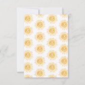 Sun Blue Sky Baby Shower Thank You サンキューカード (裏面)