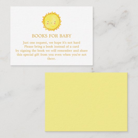 Sun Books forベビーエンクロージャカード 名刺 (正面/裏面)
