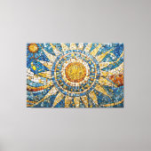 sun celestial mosaic 003 キャンバスプリント (正面)