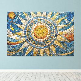 sun celestial mosaic 003 キャンバスプリント