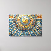 sun celestial mosaic 004 キャンバスプリント (正面)