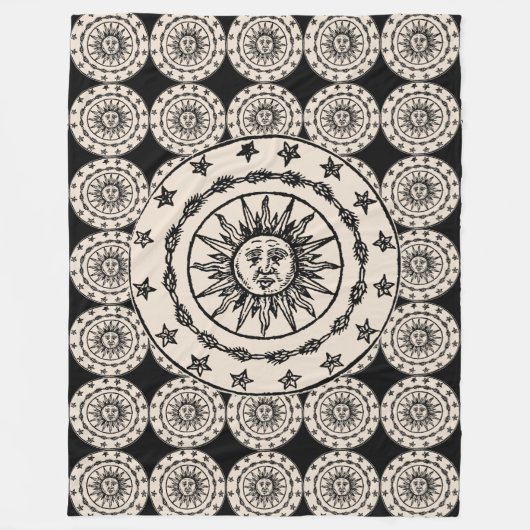Sun Circle フリースブランケット (正面)