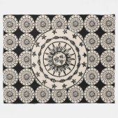 Sun Circle フリースブランケット (正面(横))